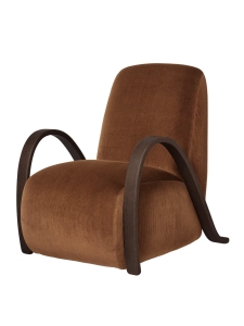 Fotel Buur Lounge - Devoré Velvet Ferm Living 