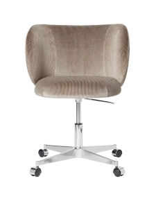 Krzesło jadalniane Rico -Kółka - Devoré Velvet Ferm Living 