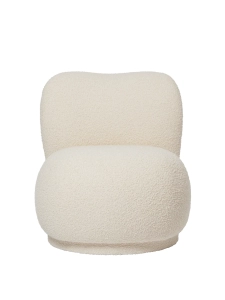 Fotel Rico Piccolo Lounge Chair - Swivel - Nordic Bouclé Ferm Living 