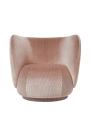 Fotel Rico Lounge Chair - Swivel - Devoré Velvet Ferm Living różne warianty