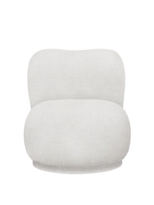 Fotel Rico Piccolo Lounge Chair - Bouclé Off-White Ferm Living  