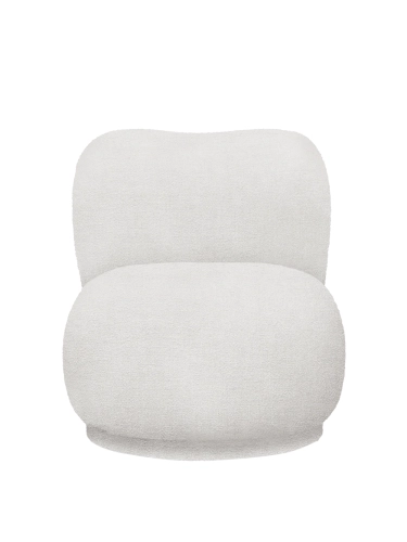 Fotel Rico Piccolo Lounge Chair - Bouclé Off-White Ferm Living  