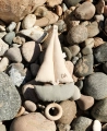 Zabawka Pondus Sailboat Mobile, Blue/Off-white Dear April 