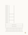 Łóżko Mini+  cot bed & Mini+ junior bed to low bunk bed Oliver Furniture  różne warianty