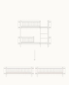 Łóżko Mini+ Mini+ low bunk bed to 2 junior beds Oliver Furniture  różne warianty  