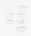 Sofa Chimney  | 3-seater vipp632 Vipp różne warianty  