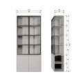 Regał Basic display cabinet pine mist Woood 