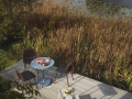 Stolik Linear Steel Café Table  70 x 70 h: 95 cm MUUTO różne warianty 