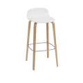 Stołek Visu Bar Stool Wood Base - 75 cm / 29.5" No Upholstery Muuto różne kolory  