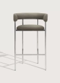 Krzesło  barowe Font armstool 75 Mirror polished steel  Mobel Copenhagen różne warianty