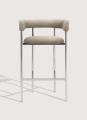Krzesło  barowe Font armstool 65 Mirror polished steel  Mobel Copenhagen różne warianty 