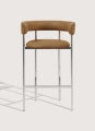 Krzesło  barowe Font armstool 65 Mirror polished steel  Mobel Copenhagen różne warianty 