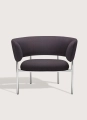 Fotel Font lounge armchair 38 cm Mirror polished steel Mobel Copenhagen różne warianty  