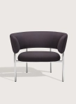 Fotel Font lounge armchair 38 cm Mirror polished steel Mobel Copenhagen różne warianty  