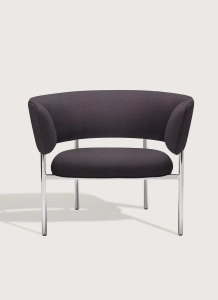 Fotel Font lounge armchair 38 cm Mirror polished steel Mobel Copenhagen różne warianty  