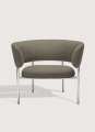 Fotel Font lounge armchair 38 cm Mirror polished steel Mobel Copenhagen różne warianty  