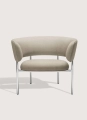 Fotel Font lounge armchair 38 cm Mirror polished steel Mobel Copenhagen różne warianty  