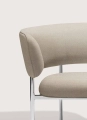 Fotel Font lounge armchair 38 cm Mirror polished steel Mobel Copenhagen różne warianty  