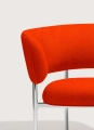 Fotel Font lounge armchair 38 cm Mirror polished steel Mobel Copenhagen różne warianty  