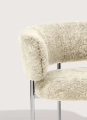 Fotel Font lounge armchair 38 cm Mirror polished steel Mobel Copenhagen różne warianty  
