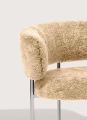 Fotel Font lounge armchair 38 cm Mirror polished steel Mobel Copenhagen różne warianty  