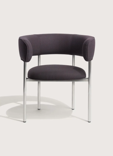 Fotel Font lounge armchair 45 cm Mirror polished steel Mobel Copenhagen różne warianty   