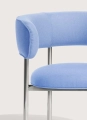 Fotel Font lounge armchair 45 cm Mirror polished steel Mobel Copenhagen różne warianty   
