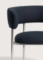 Fotel Font lounge armchair 45 cm Mirror polished steel Mobel Copenhagen różne warianty   