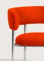 Fotel Font lounge armchair 45 cm Mirror polished steel Mobel Copenhagen różne warianty   