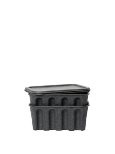 Pudełko Paper Pulp Charcoal Ferm Living Zestaw 2 Sztuk różne rozmiary