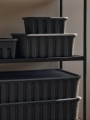 Pudełko Paper Pulp Charcoal Ferm Living Zestaw 2 Sztuk różne rozmiary