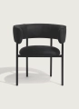 Fotel Font lounge armchair 45 cm Mirror Black frame Mobel Copenhagen różne warianty  