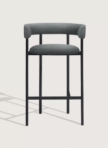 Krzesło  barowe Font armstool 65 Black frame Mobel Copenhagen różne warianty  