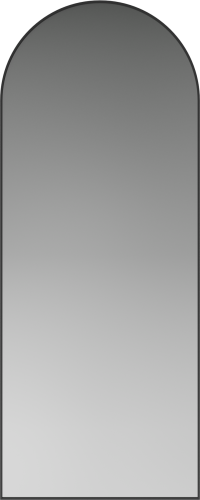 Lustro Ripple 200x80 czarne Bolia
