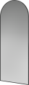 Lustro Ripple 200x80 czarne Bolia