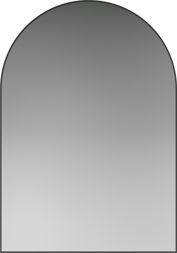 Lustro Ripple 200x140 czarne Bolia