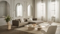 Lustro Ripple 200x140 kremowe Bolia