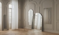 Lustro Ripple 200x140 kremowe Bolia