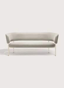 Sofa Font outdoor lounge Beige frame / Natté Taupe Chalk Mobel Copenhagen 