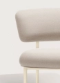 Krzesło Font Outdoor lounge chair Galvanized RAL 1015 / Natté heather chalk Mobel Copenhagen