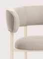 Fotel Font outdoor armchair Galvanized RAL 1015 / Natté heather chalk Mobel Copenhagen 