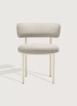 Krzesło Font outdoor chair Galvanized RAL 1015 / Natté heather chalk Copenhagen 