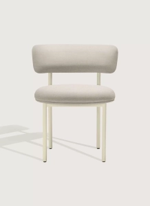 Krzesło Font outdoor chair Galvanized RAL 1015 / Natté heather chalk Copenhagen 