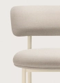 Krzesło Font outdoor chair Galvanized RAL 1015 / Natté heather chalk Copenhagen 