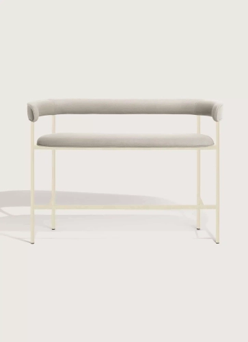Sofa Font outdoor sofa 75 Galvanized RAL 1015 / Natté heather chalk Mobel Copenhagen 