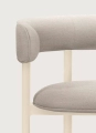 Fotel Font Outdoor armstool 75 Galvanized RAL 1015 / Natté heather chalk Mobel Copenhagen  