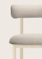 Hoker Font outdoor stool 75Galvanized RAL 1015 / Natté heather chalk  Mobel Copenhagen 