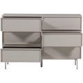 Komoda Tours chest of drawers, 6 drawers, melamine/MDF, sand Woood