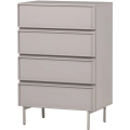 Komoda Tours chest of drawers, 4 drawers, melamine/MDF sand Woood 
