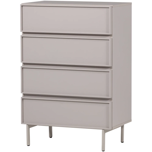 Komoda Tours chest of drawers, 4 drawers, melamine/MDF sand Woood 